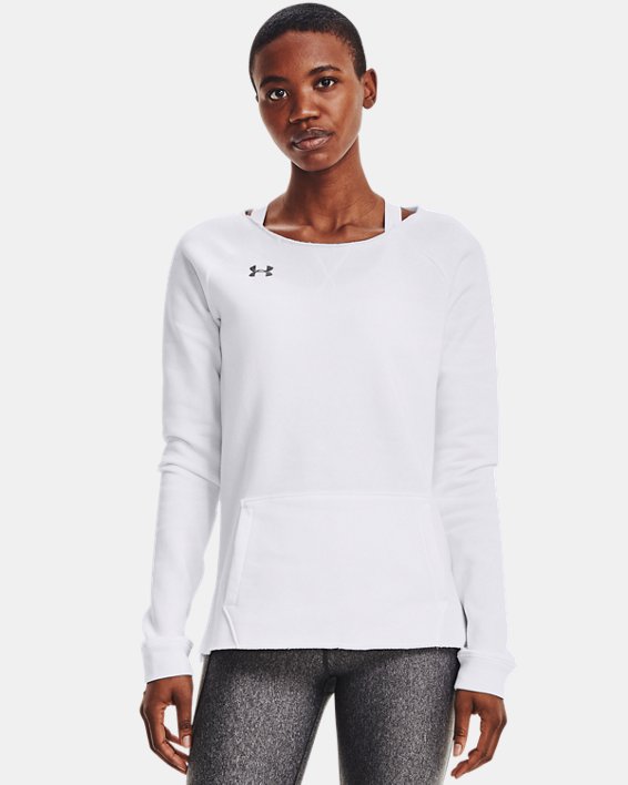 Women's UA Hustle Fleece Crew | Under Armour